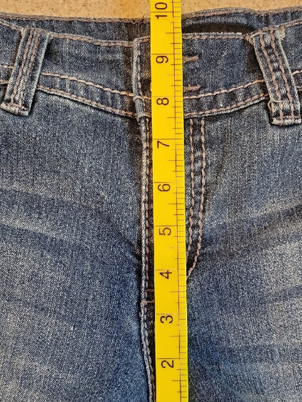 Nine West Denim Rolled Cuff Women's Shorts Size 6 Flap Pockets - Picture 10 of 14